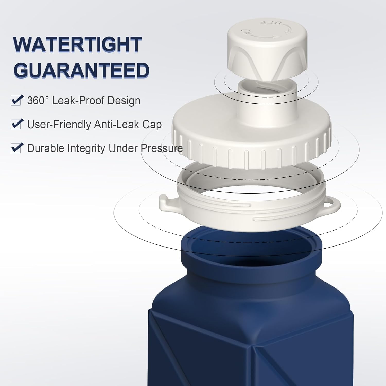 Collapsible Water Bottles 20.6Oz, Silicone Foldable Portable Travel Water Bottle, Lightweight Reusable Leakproof for Traveling Camping Hiking Cycling Yoga Sports Outdoor