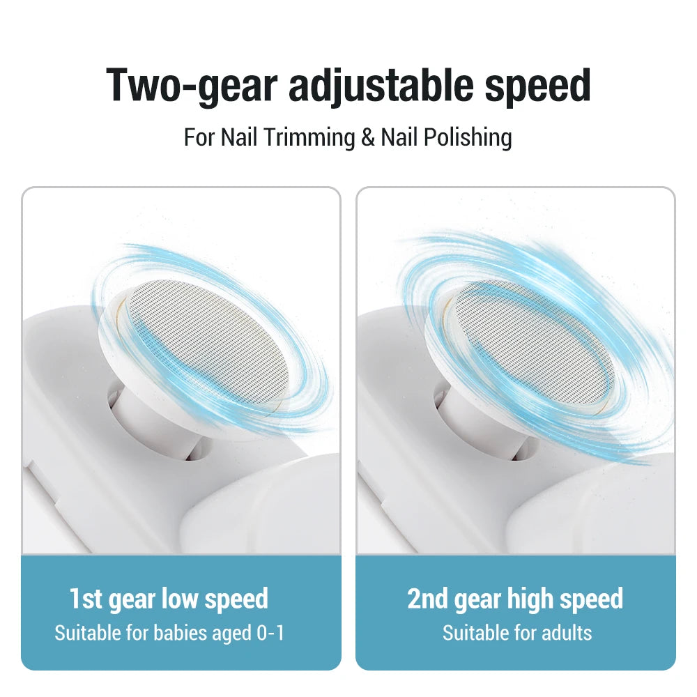 Revolutionary Electric Nail Clipper and Polisher - Rechargeable Automatic Nail Trimmer for Effortless Manicure at Home or On-the-Go