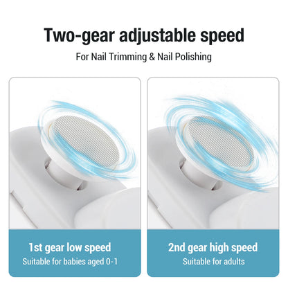 Revolutionary Electric Nail Clipper and Polisher - Rechargeable Automatic Nail Trimmer for Effortless Manicure at Home or On-the-Go