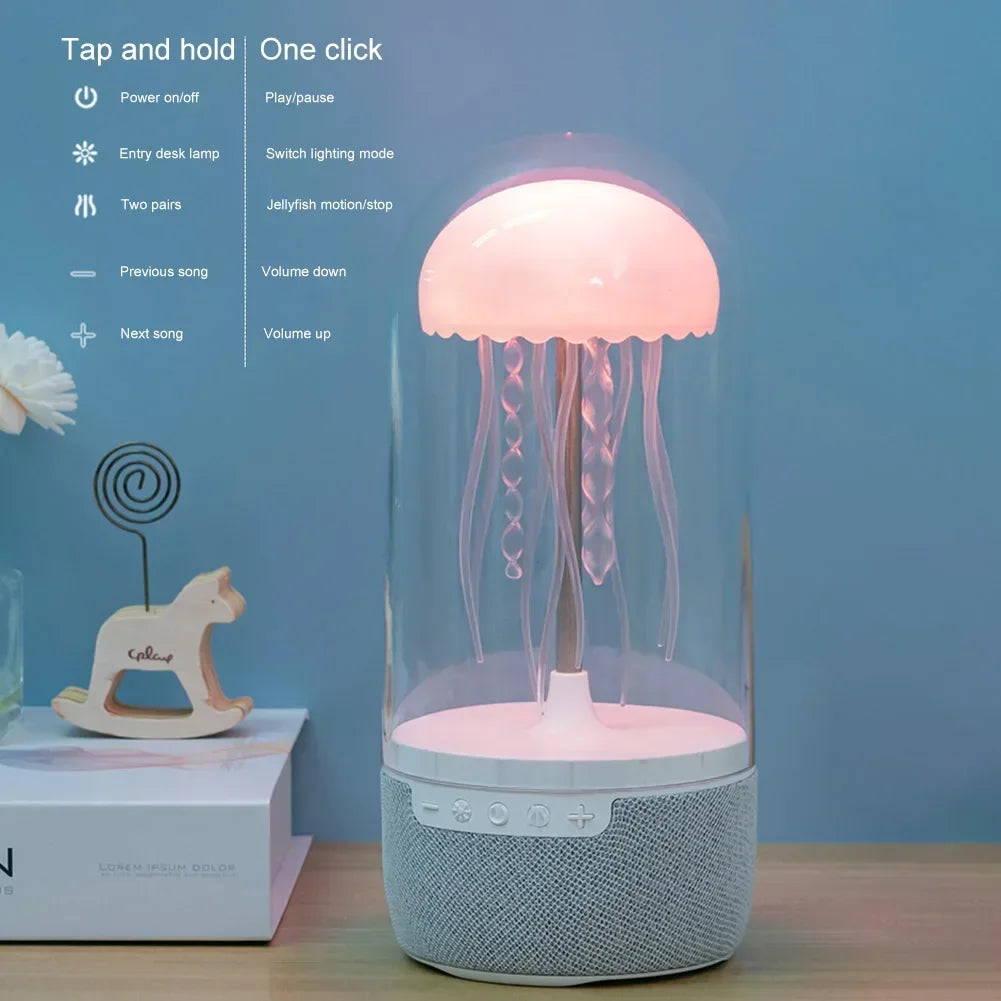 Transform Your Space with the Jellyfish Bluetooth Speaker - Color-Changing LED Mood Light for Ultimate Relaxation and Style
