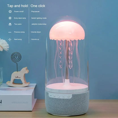 Transform Your Space with the Jellyfish Bluetooth Speaker - Color-Changing LED Mood Light for Ultimate Relaxation and Style