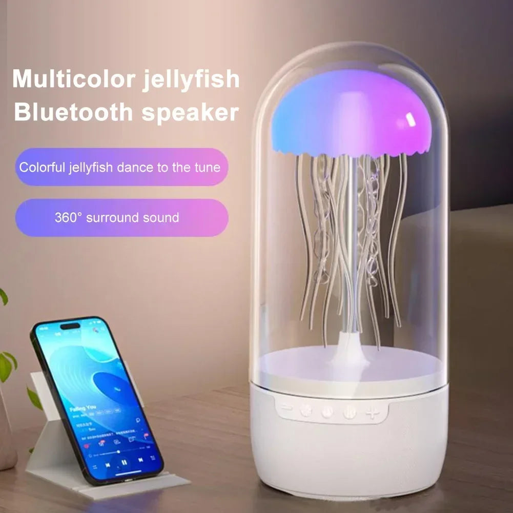 Transform Your Space with the Jellyfish Bluetooth Speaker - Color-Changing LED Mood Light for Ultimate Relaxation and Style