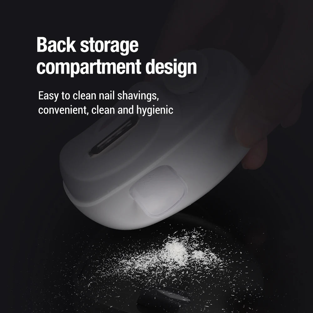 Revolutionary Electric Nail Clipper and Polisher - Rechargeable Automatic Nail Trimmer for Effortless Manicure at Home or On-the-Go