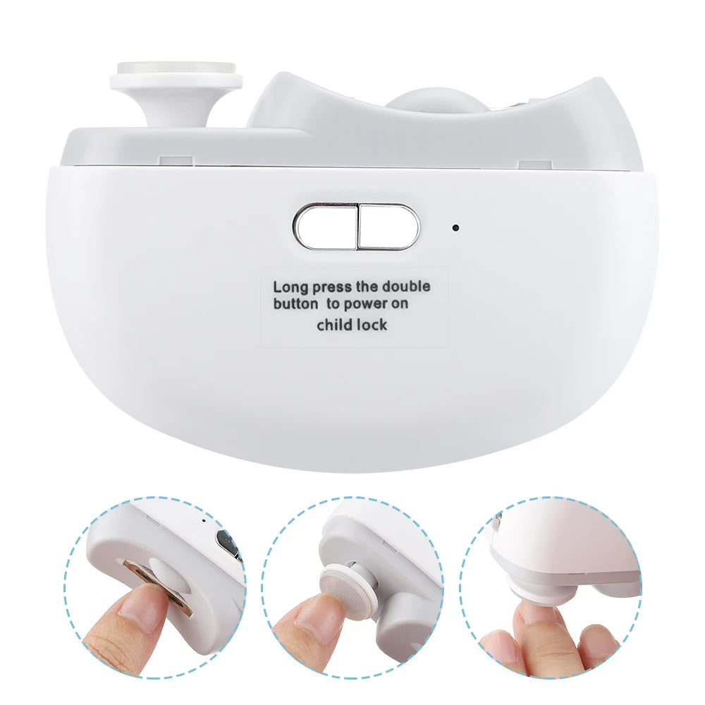 Revolutionary Electric Nail Clipper and Polisher - Rechargeable Automatic Nail Trimmer for Effortless Manicure at Home or On-the-Go