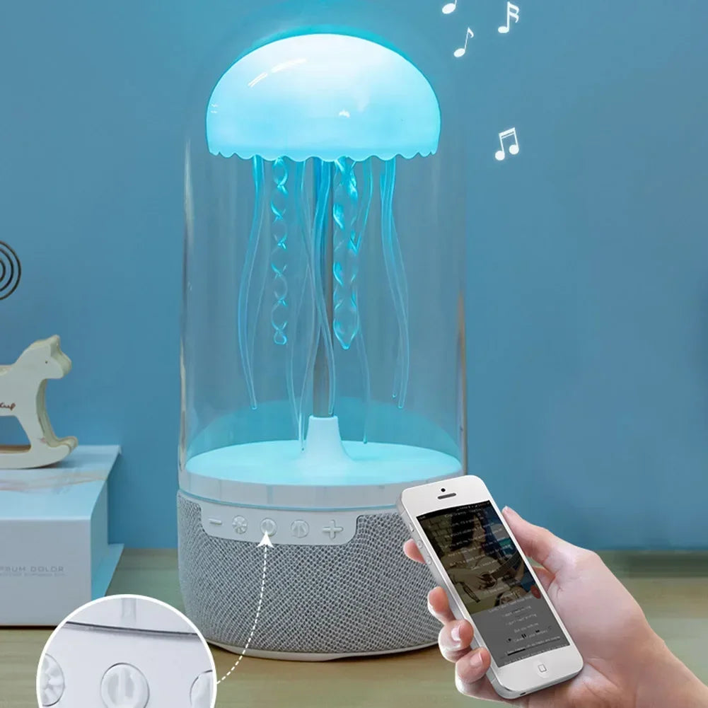Transform Your Space with the Jellyfish Bluetooth Speaker - Color-Changing LED Mood Light for Ultimate Relaxation and Style
